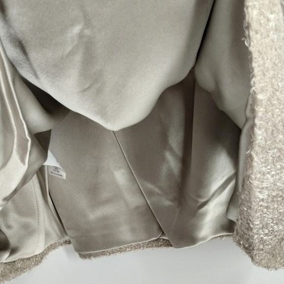 Theyskens' X‎ Theory Felda Silver Textured Cocktail Dress